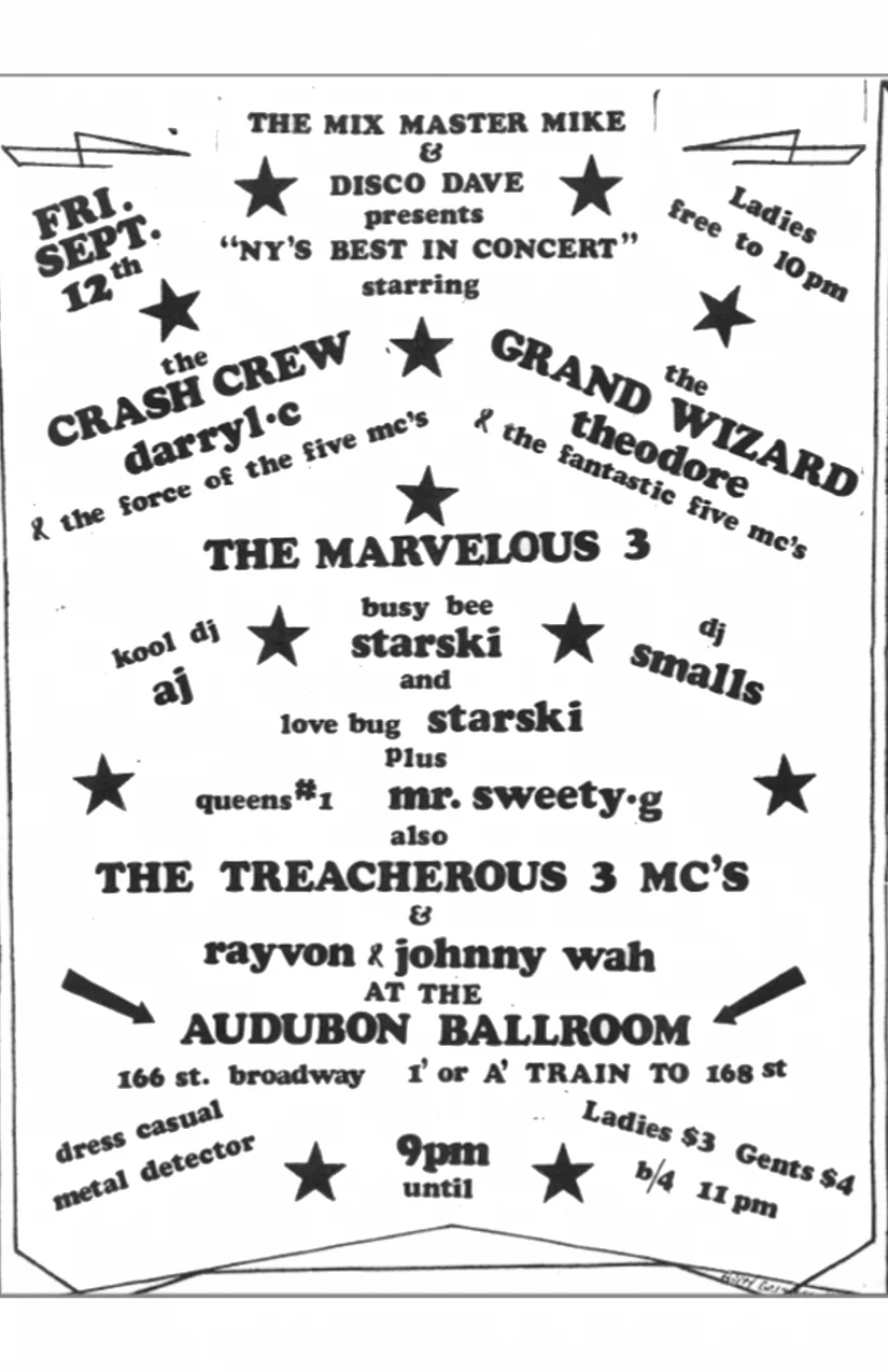NY’s Best in Concert at Audubon Ballroom, September 12, 1980